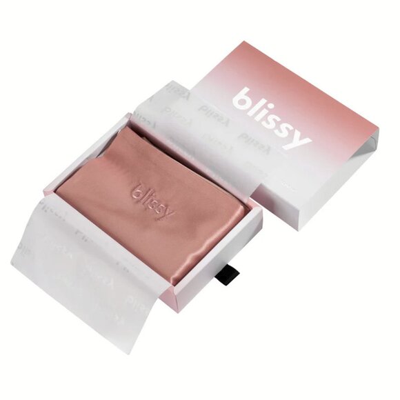 NEW Blissy Ombré Collection 100% Mulberry Silk Pillowcase - Rose Gold Ombre - Picture 4 of 9